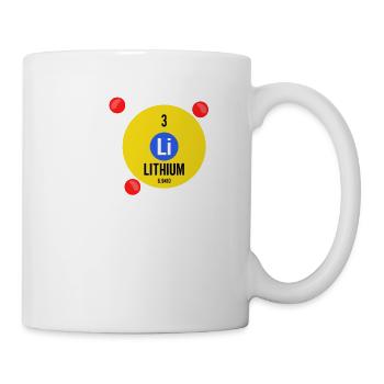 Lithium Atomic Chemistry for Chemists Teachers - Mug - white - Right
