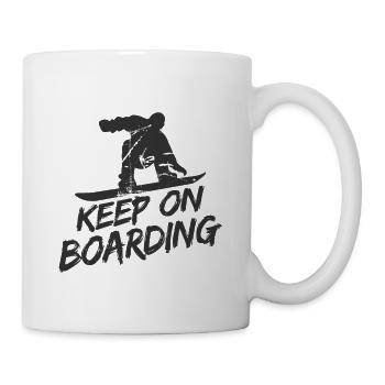 Snowboard Spruch für Snowboarder - Tasse - Weiß - Rechts