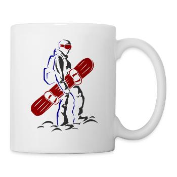 Snowboard Spruch für Snowboarder - Tasse - Weiß - Rechts