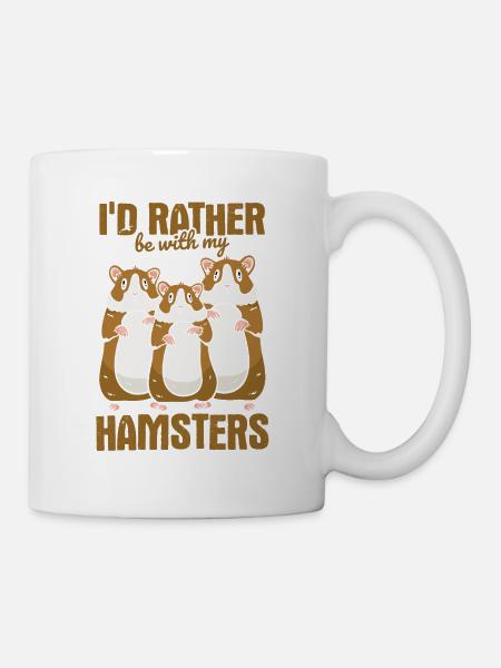 Nagetier Hamster - Tasse - Weiß
