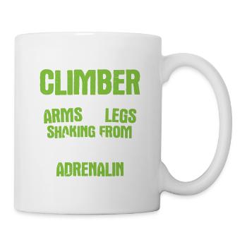 Klettern Bouldern - Tasse - Weiß - Rechts
