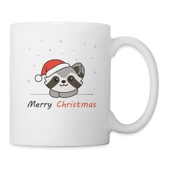 Raccoon Christmas Snow Winter Raccoons - Mug - white - Right