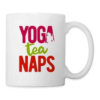 Yogalehrer Spruch Für Yogi Yoga - Tasse - Weiß - Rechts