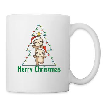 Sloth Christmas tree Christmas animals Sloths - Mug - white - Right
