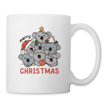 Koala Arbre de Noël Joyeux Noël - Mug blanc - blanc - Droite