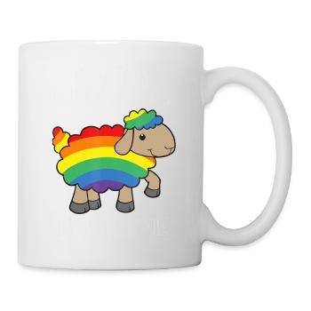 Rainbow Sheep In The Family Lgbtq Pride - Mug - white - Right