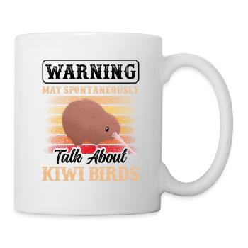 Kiwi Vogel parle spontanément du Kiwi de Nouvelle-Zélande - Mug blanc - blanc - Droite