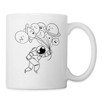 Solar System Planets - Aerospace Funny Astronaut - Mug - white - Right