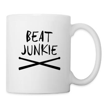 Beat Junkie Drumsticks pour percussionniste batteur - Mug blanc - blanc - Droite