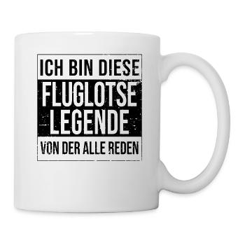 Flugzeug-Lotse Geburtstag geboren Legende - Tasse - Weiß - Rechts