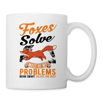 Fuchs Geschenk Rotfuchs - Tasse - Weiß - Rechts