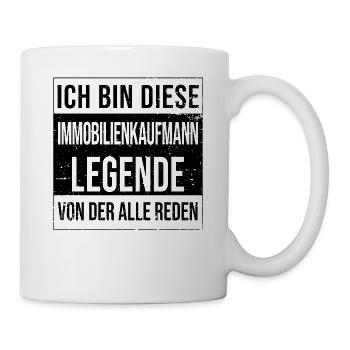 Makler Geburtstag geboren Legende - Tasse - Weiß - Rechts
