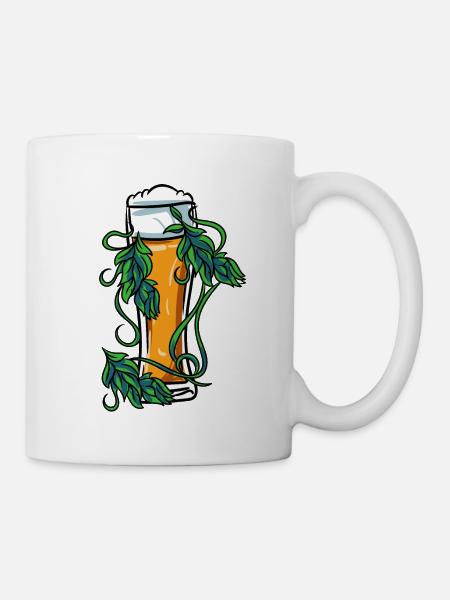 Bierglas Bier Weizenbier - Tasse - Weiß