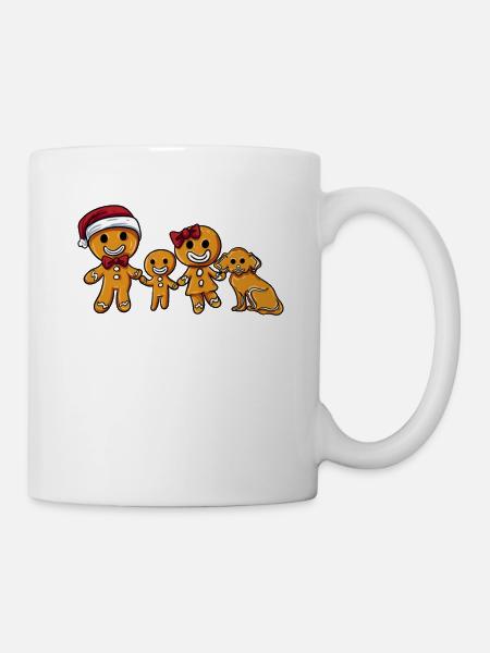 Lebkuchen Familie - Tasse - Weiß