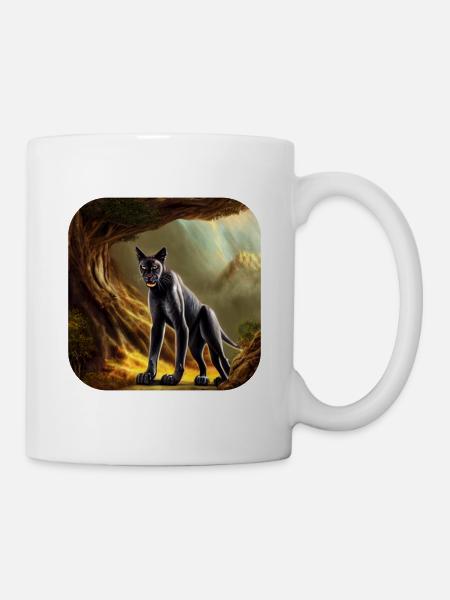 Wildkatze - Tasse - Weiß