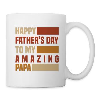 Happy father's day for my amazing papa - Mug - white - Right