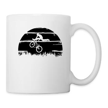 Dirt Bike - BMX - Mountainbike - Trick Jump - Mug - white - Right
