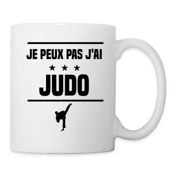 Je Peux Pas J'ai judo judoka humour - Mug blanc - blanc - Droite