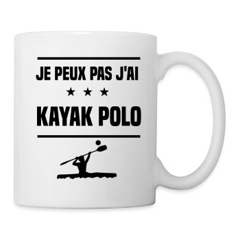 Je Peux Pas J'ai kayak polo kayakeur humour - Mug blanc - blanc - Droite