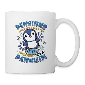 Penguins can't fly - Mug - white - Right