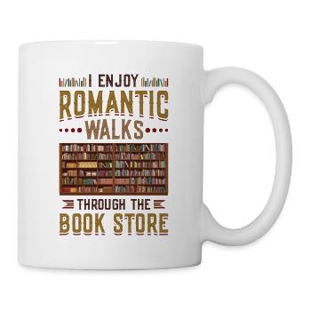 Promenades romantiques dans la librairie - Mug blanc - blanc - Droite