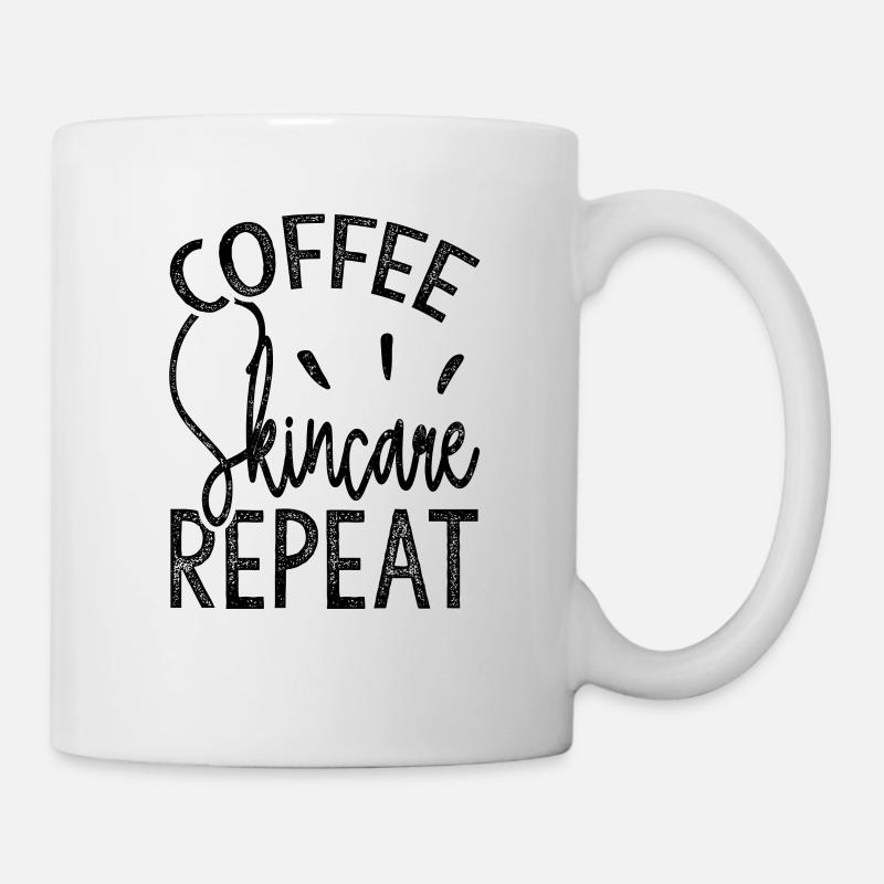 Coffee Skincare Repeat - Mug - white
