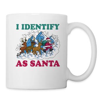 I Identify As Santa 16 - Tasse - Weiß - Rechts