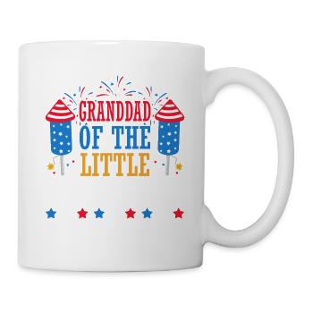 Grandfather of the little firecracker July 4 - Mug - white - Right