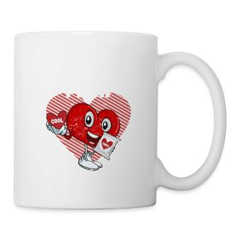 Le cœur le plus cool du pack drôle de Saint-Valentin - Mug blanc - blanc - Droite