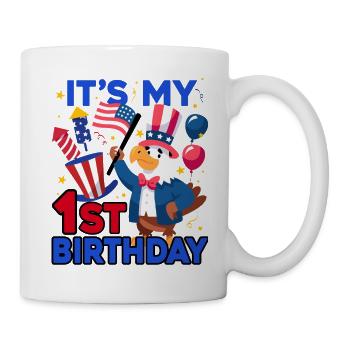 It's my 1st birthday Firecracker Kid 4th Of - Mug - white - Right