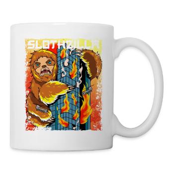 Slothzilla japanisches Faultier Japan Sonne - Tasse - Weiß - Rechts