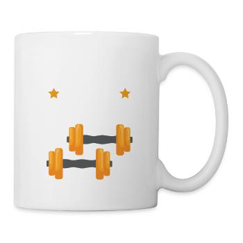Fitness Therapy Saying - Mug - white - Right