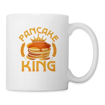 Pancake King Foodie Flapjack Pancake Day - Mug - white - Right