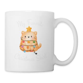 Ma chemise de Noël préférée - Mug blanc - blanc - Droite