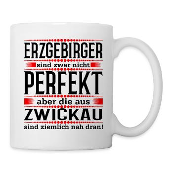 Erzgebirge Zwickau - Tasse - Weiß - Rechts
