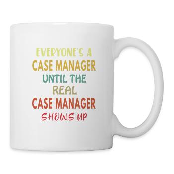 The Real Case Manager Shows Up - Mug - white - Right