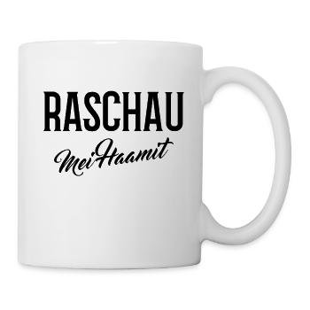 Raschau mei haamit - Tasse - Weiß - Rechts