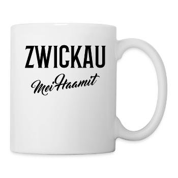 Zwickau mei Haamit - Tasse - Weiß - Rechts