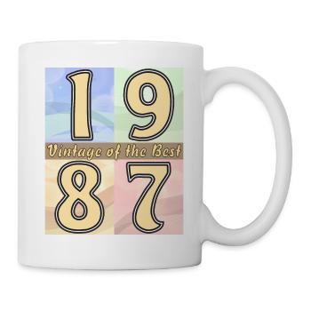 BIRTHDAY YEAR 1987 - Mug - white - Right