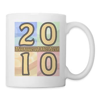 BIRTHDAY YEAR 2010 - Mug - white - Right