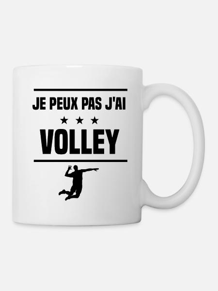 Je Peux Pas J'ai volley volleyeur humour - Mug blanc - blanc
