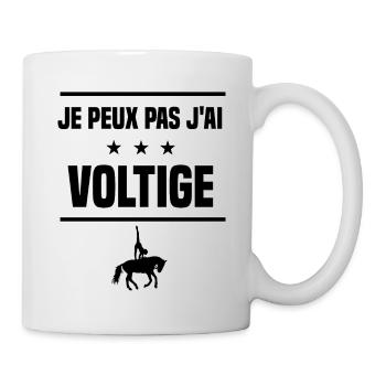 Je Peux Pas J'ai voltige voltigeur humour - Mug blanc - blanc - Droite