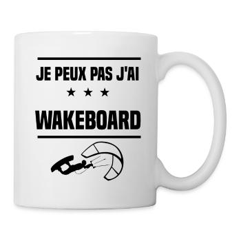 Je Peux Pas wakeboard wind wakeboardeur humour - Mug blanc - blanc - Droite