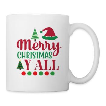 Merry Christmas Y'all - Weihnachten - Mug - white - Right