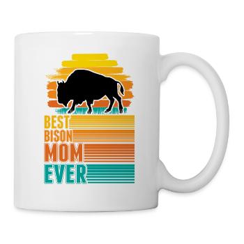 Meilleure maman bison de tous les temps Buffle d’eau Buffle - Mug blanc - blanc - Droite