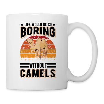 Kamel Geschenk Dromedar Camel Großkamel - Tasse - Weiß - Rechts