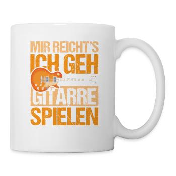 Ich geh Gitarre spielen - Tasse - Weiß - Rechts