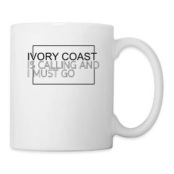 Elfenbeinküste Spruch - Tasse - Weiß - Rechts
