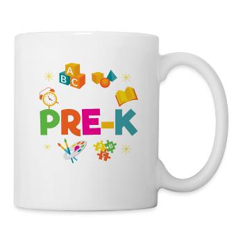 Team Pre -k Für Frühkindliche Bildung - Tasse - Weiß - Rechts