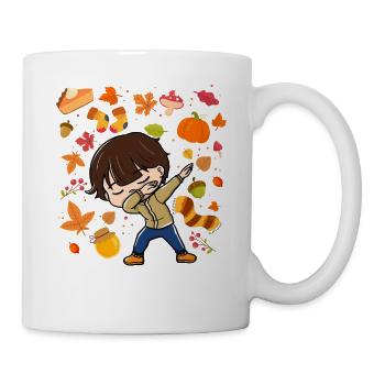 Dabs Young Automne Maple Pumpkin Saison d’automne - Mug blanc - blanc - Droite